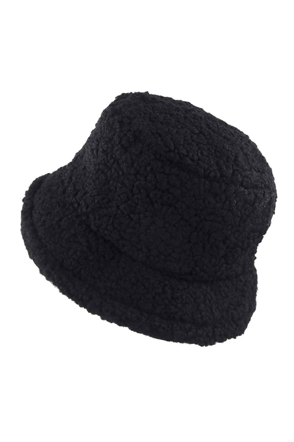 Hats Christmas Women Winter Bucket Vintage Cloche Warm Faux Wool Outdoor Fisherman Cap Winter Hats For Women