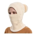 thumbnail image 1 of Hats Christmas Women Winter Outdoor Riding Headgear Cold-Proof Ski Cap Warm Bib Face Mask Integrated Cold-Proof Hood Winter Hats For Women, 1 of 6