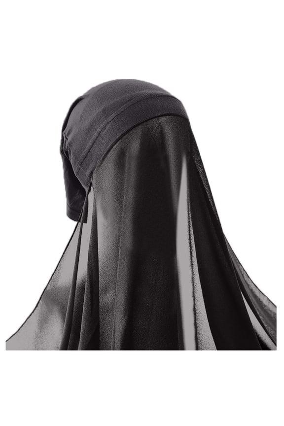 Hats Christmas Women's Soft Chiffon Long Scarf Shawl Fashion Muslim Hijab Wrap Hijab Winter Hats For Women
