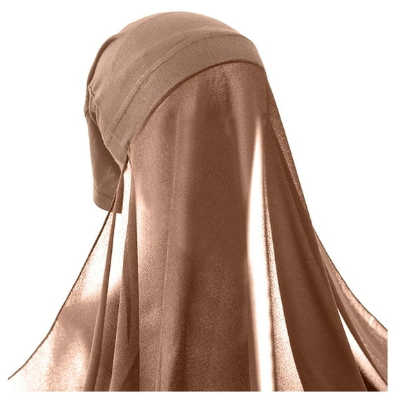 Hats Christmas Women's Soft Chiffon Long Scarf Shawl Fashion Muslim Hijab Wrap Hijab Winter Hats For Women