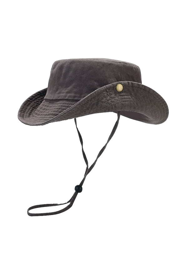 Hats For Women Bucket Hat Gray Summer Wide Brim Outdoor Solid Color Cool Casual Elegant Womens Hats