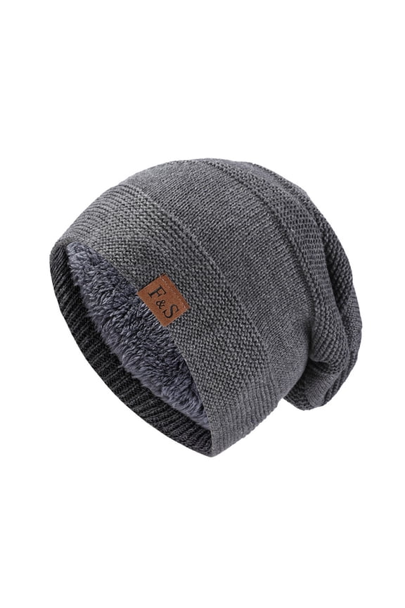 Hats For Women Fashion Knitted Hat Mens Outdoor Windproof And Cold Warm Hat Plus Fleece Ear Protector Pile Cap