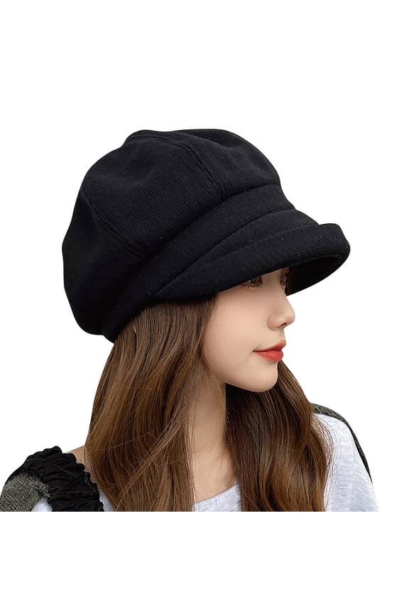 Hats For Women Fashion Newsboy Cap Visor Beret Hats Soft Panels Vintage Cabbie Hat Cap For