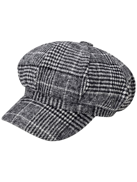 Hats For Women Gray Beret Fashion Artist Vintage Newsboy Cabbie Peaked Beret Warm Boy Flat Hats