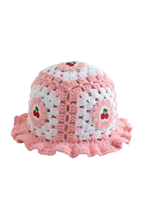 Hats For Women Strawberry Crochet Bucket Strawberry Crochet Hat