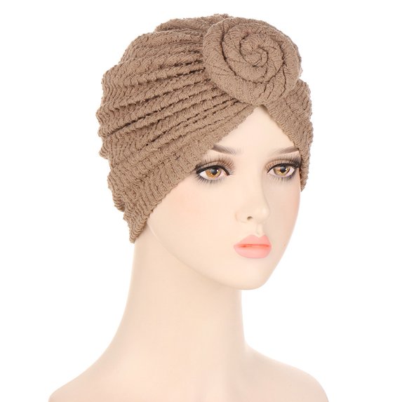 Hats For Womens Turbans Knot Pre Tied Bonnet Beanie Caps Headwraps