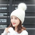 Hats For Womens Winter Thick Cablehat Warm Lined Knitted Soft Caps Caps