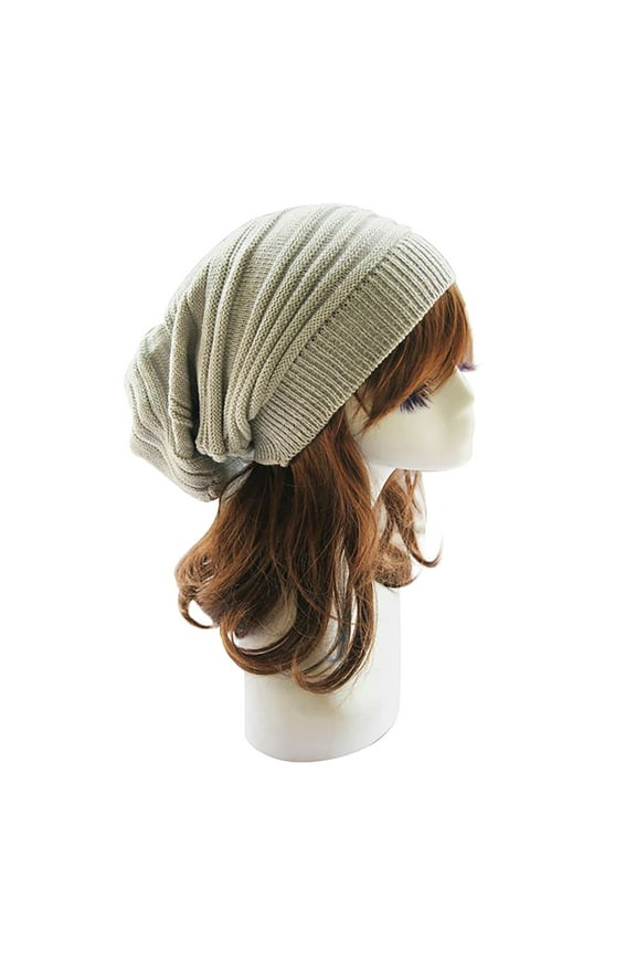 Hats Knitted Oversize Baggy Beanie Warm Winter Long Beanie Ski Chic Cap Fresh Fashion For Men Women Hat