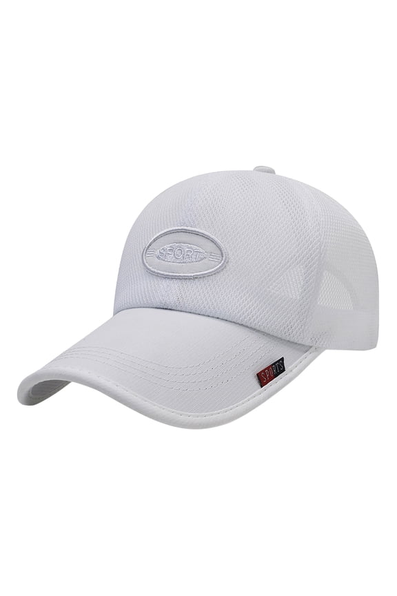 Hats Men Ladies Embroidered Letters Baseball Cap Mesh Breathable Cap Sunscreen Sunshade Mesh Hat