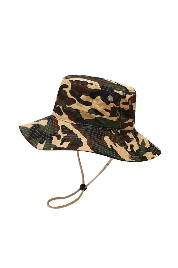 Hats for Men Outdoor Boonie Hat Wide Brim Breathable Fishing Sun Hat for Men/Women Wide Brim Bucket Hat Boonie Hat for Fishing Hiking Garden Beach Winter Hats for Men Brown One Size Fashion Women Men