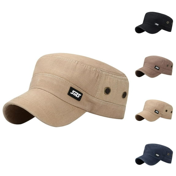Hats for Men Vintage Embroidered Baseball Cap Outdoor Sun Protection Baseball Hat for Men Adjustable Streetwear Snapback Retro Dad Hat for Travel Golf