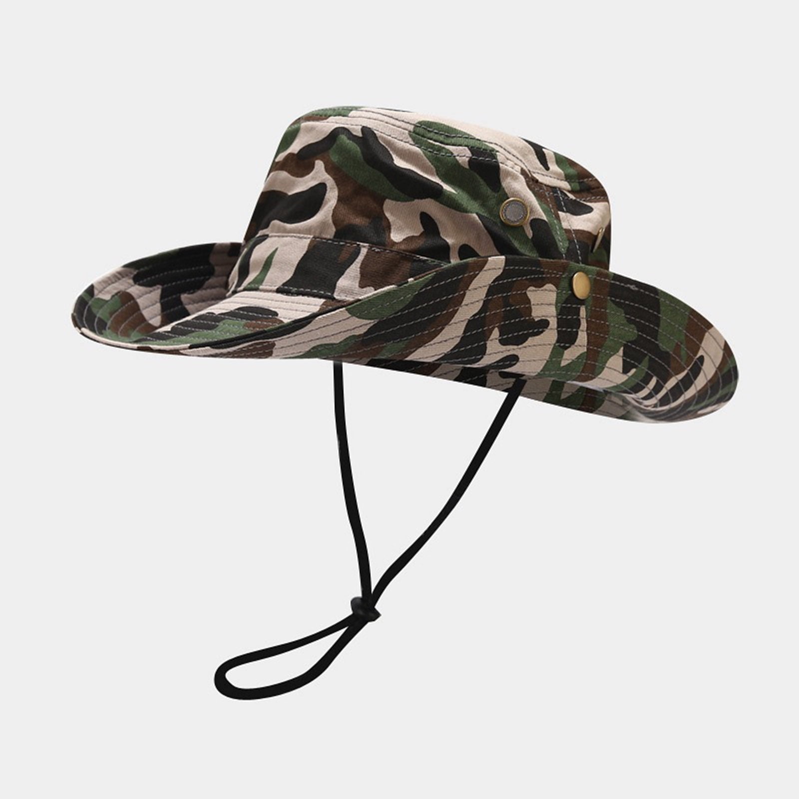 WEAIXIMIUNG Bucket Hat with Strings Women Outdoor Boonie Hat Wide Brim  Breathable Fishing Sun Hat for Men/Women Waterproof Wide Brim Bucket Hat  Boonie