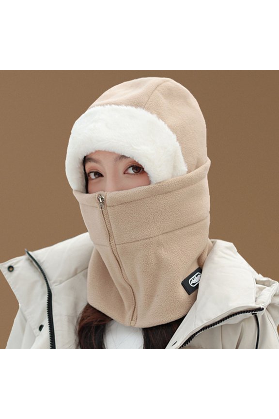 Hats For Men And Women The Same Type Of Autumn And Winter Cycling Warm Bike Riding Face One Head Cover Mens Hats for Winter down Hats for Men Warm Weather Hats for Men Flannel Christmas Hat Earmuff