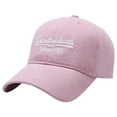 thumbnail image 1 of Hats For Men Yigetop Caps Men Women Fashion Baseball Cap Cotton Baseball Cap Spring and Summer Letters Embroidered Curved Brim Outdoor Travel Hat Baseball Cap Pink one Size, 1 of 4