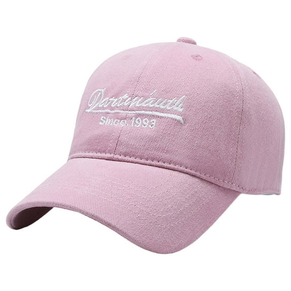 Hats For Men Yigetop Caps Men Women Fashion Baseball Cap Cotton Baseball Cap Spring and Summer Letters Embroidered Curved Brim Outdoor Travel Hat Baseball Cap Pink one Size