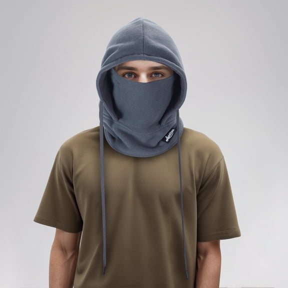 Hats Men's And Women's Ski Winter Warm Windproof Wool Hood Full Head Cover Scarf Neck Warmer