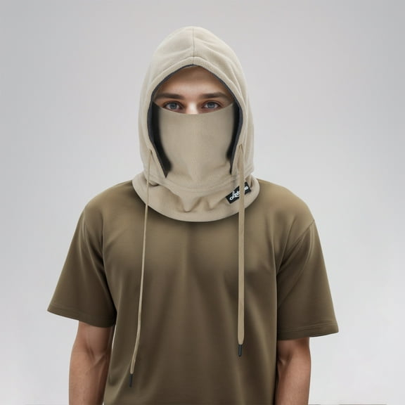 Hats Men's And Women's Ski Winter Warm Windproof Wool Hood Full Head Cover Scarf Neck Warmer