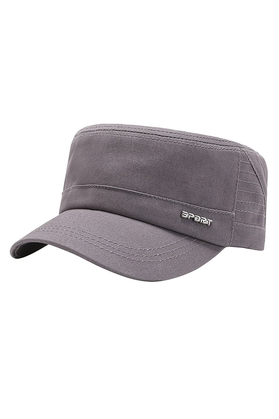 Hats Outdoor Cheers.US Men Cotton Cadet Trucker Dad Flat Top Classic Baseball Adjustable Sun Hat Cap