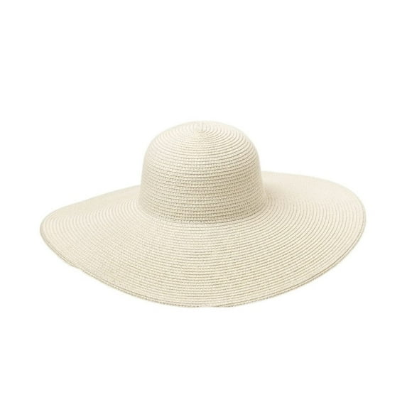 Hats Summer Solid Color Fashion Rhinestone14cm Oversized Sun Ladies Beach Travel Foldable Hat