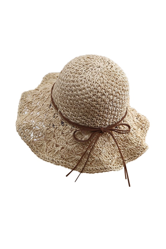 Hats Sun For Women Summer Wide Brim UPF 50+ Panama Fedora Foldable Packable Beach Hat
