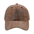 thumbnail image 1 of Hats Unisex Classic Low Profile Cotton Baseball Cap Plaid Soft Unconstructed Adjustable Size Dad Hat, 1 of 4