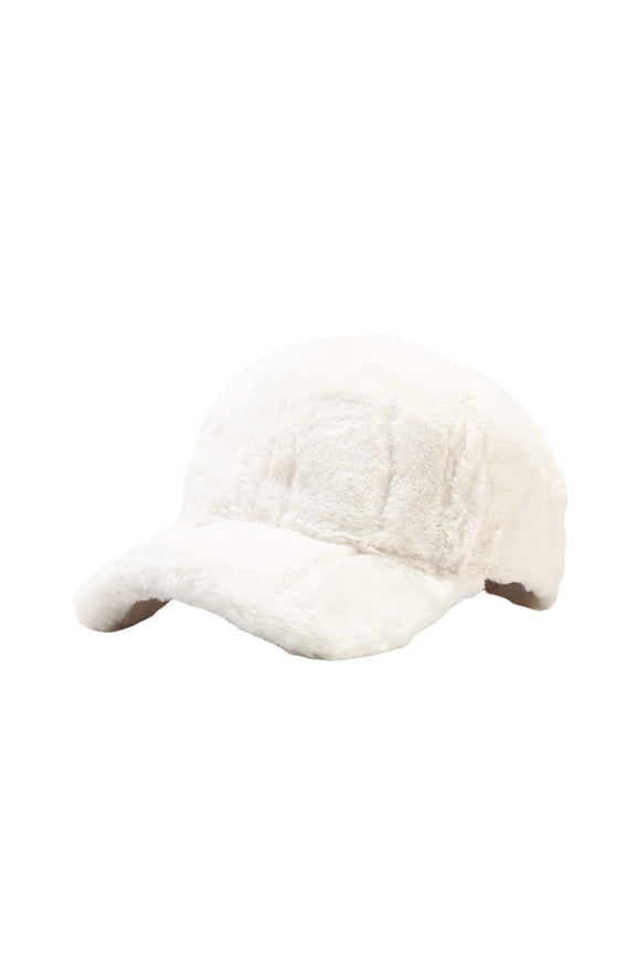 Hats Warm Winter Plush Baseball Cap Women Men Plush Teddy Wool Faux Lambswool Baseball Cap Hat