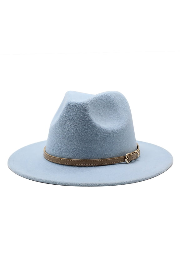 Hats Western Cowboy For Women Classic Roll Up Buckle Belt Women Retro Wide Brim Cowboy Hat