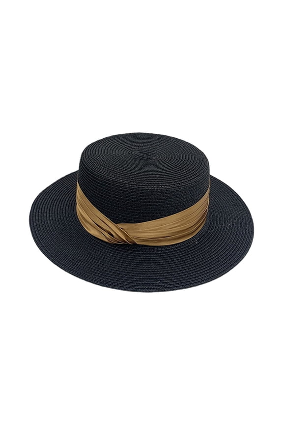 Hats Wide Brim Sun Hats For Women UV Protection Beach Pork Pie Boater For Men Summer Wide Brim Panama Black