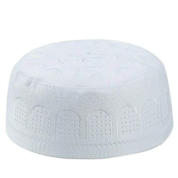 Hats Winter Muslim Cotton Embroidered Flat Hat For Men