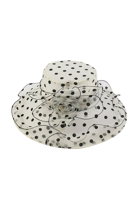 Hats for Women Fashionable, Yigetop Church Dress Hat for Women Black Fascinators Bridal Tea Party Wedding Hat Wide Brim Summer Church Hats for Women Beige M