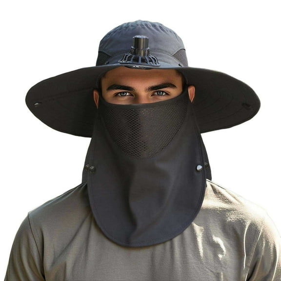 Hats for Women Sun Visor UV Golf Hat for Hiking Fun Summer Sun Hat With Fan Wide Brim Outdoor UPF Sun For Hiking Fishing Gardening And Beach Activities