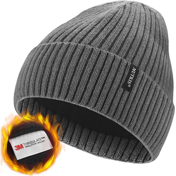 Hats for Men 30% Merino Wool Knit Hat, Winter Hats for Women Thick