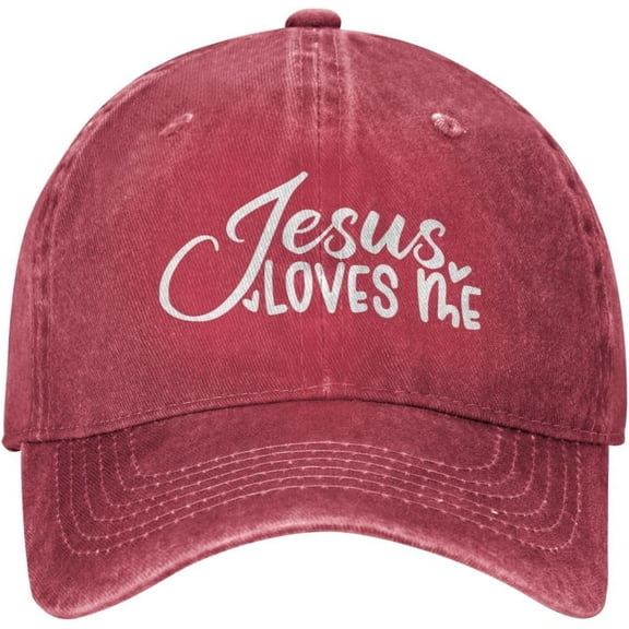 Hats for Men Baseball Cap Jesus Loves Me Gym Hats for Mens Vintage Hat