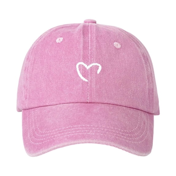 Hats for Men Baseball Cap Stylish Unisex Baseball Cap with Heart Print Design for Sporty Casual Daily Wear in All Seasons