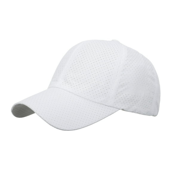 Hats for Men Unisex Breathable Mesh Baseball Cap for Climbing Beach Outdoor Sports Mens Hats White One Size Fashion Women Men