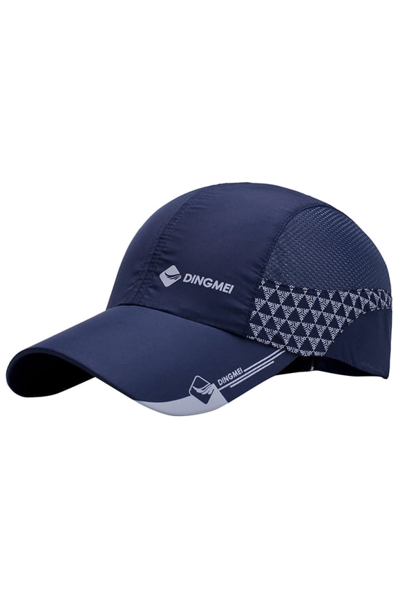 Hats for Men Unisex Summer Casual Outdoor Baseball Cap Sun Visor Mens Hats Blue One Size