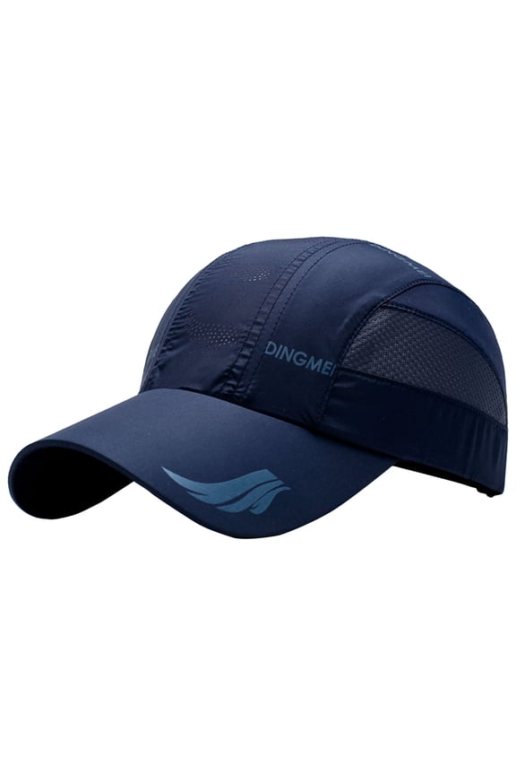 Hats for Men Unisex Summer Casual Outdoor Baseball Cap Sun Visor Mens Hats Blue One Size