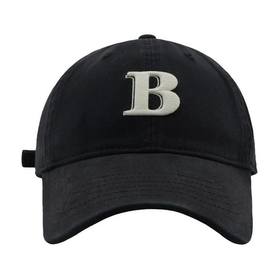 Hats for Men - Vintage Trucker Hat with Breathable Mesh Back B Letter Embroidery Baseball Cap Unisex Korean Fashion And Versatile Cap
