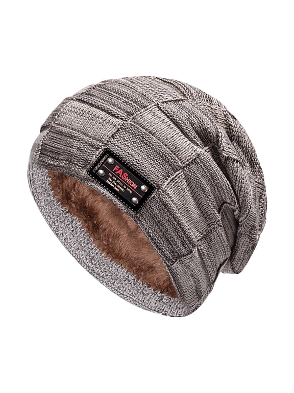 Hats for Men Women Beanie Winter Hats for Guys Cool Lined Knit Warm Thick Skully Stocking Binie Hats
