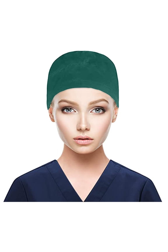 Hats for Men and Women Button Bouffant Scrub Cap With Sweatband For Mens Womens Everyday Wear