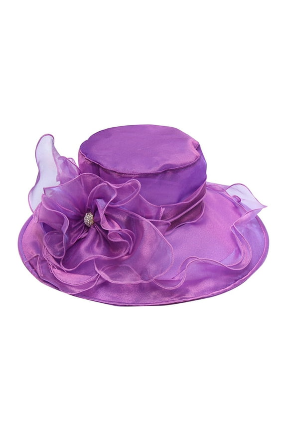 Hats for Women Church Fascinator Wedding Tea Hats for Flower Wide Brim Sunshine Hats