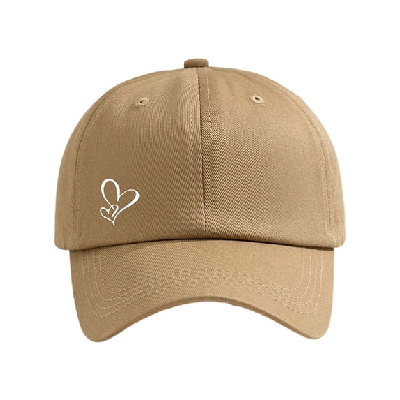 Hats for Women Double Layer Heart Design Baseball Cap Adjustable Sun Hat for Outdoor Activities and Daily Wear