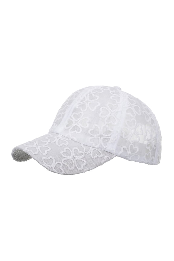 Hats for Women Fashion Men Sport Lace Love Print Breathable Beach Adjustable Baseball Cap Hip Hop Hat Sun Hats