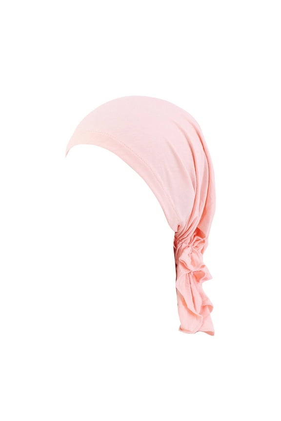 Hats for Women Fashion Reversible Adjustable Beading Braid Hat Muslim Ruffle Cancer Wrap Cap Sleep Caps Satin Lined Hair Bonnets Hats