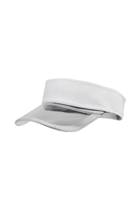 Hats for Women Fashion Solid Sun Topless Transparent Baseball Visor Cap Hats