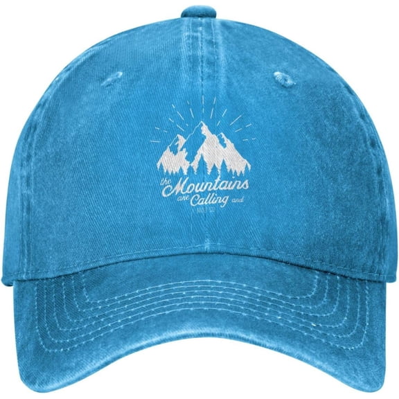 Hats for Women Fashionable The Mountains are Calling and I Must Go Cute Baseball Hat for Womens Baseball Hats