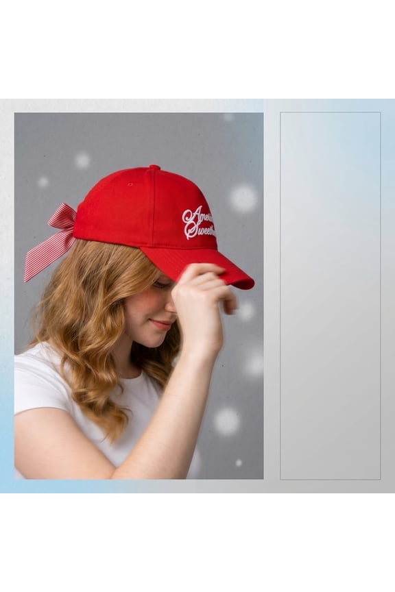Hats for Women Fashionable,Womens Baseball Caps,Red Ribbon Baseball Cap,Plain Solid Baseball Cap Sun Visor Adjustable Ball Hat,Baseball Cap(Red)
