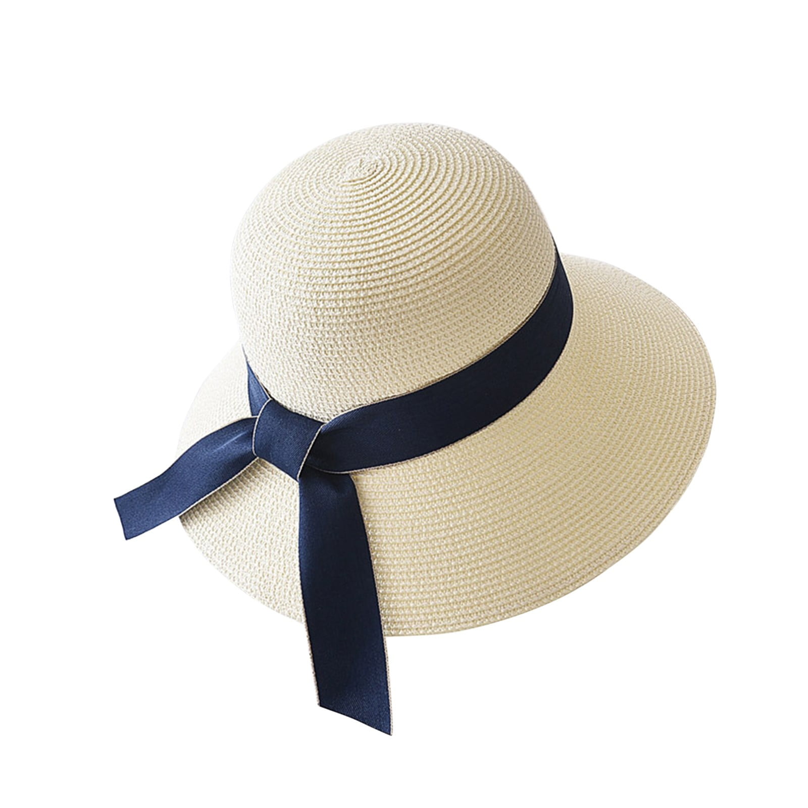 Hats for Women Hat Female Spring And Summer Small Fresh Seaside Holiday Foldable  Hat Papyrus 