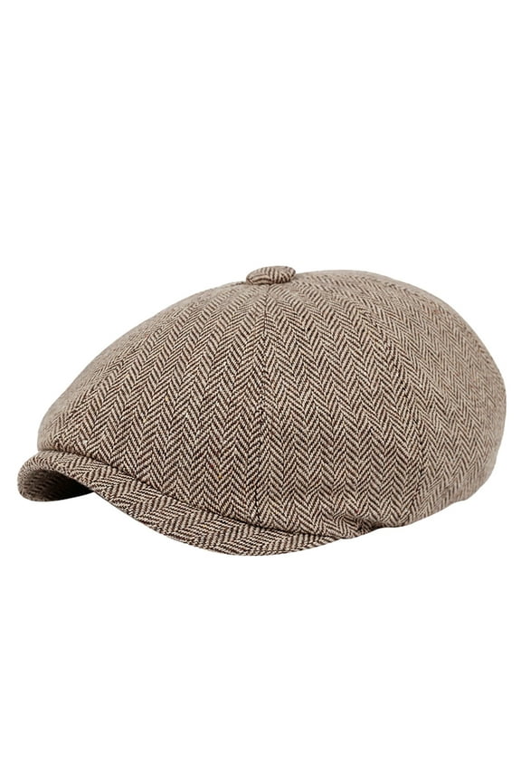 Hats for Women Herringbone Twill Beret Autumn Winter Retro Hat Forward Hat Trend Hats