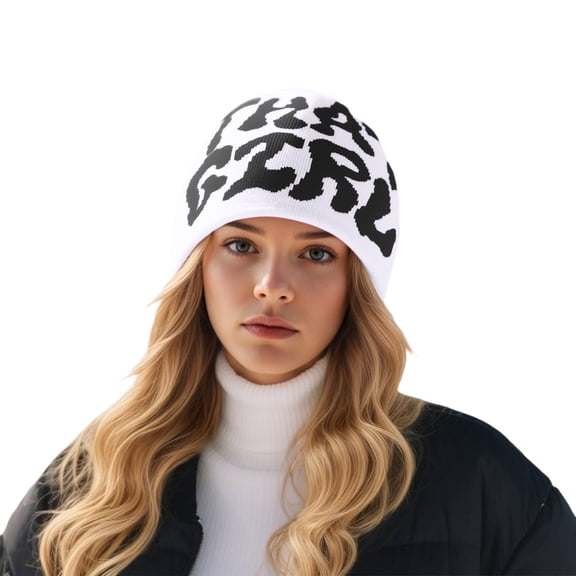 Hats for Women Hop Unisex Lightweight Warm Knit Cap Stretchy Casual Soft Comfortable Trendy Thick Jacquard Beanie Hat